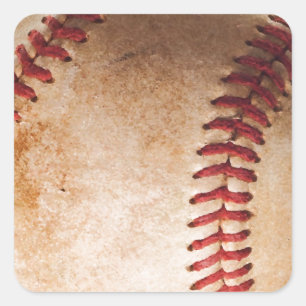 Baseball Artwork Square Sticker