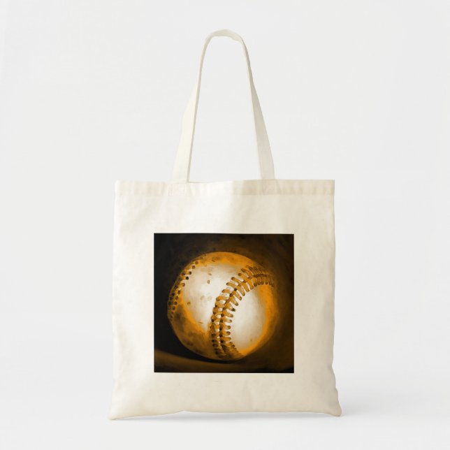 Baseball Artwork Tote Bag (Front)