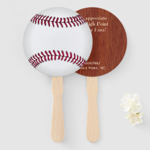 BaseBall Auction Paddle Hand Fan