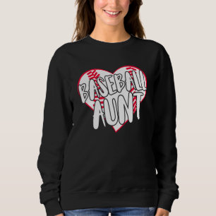 Baseball Aunt Heart 2 Sweatshirt