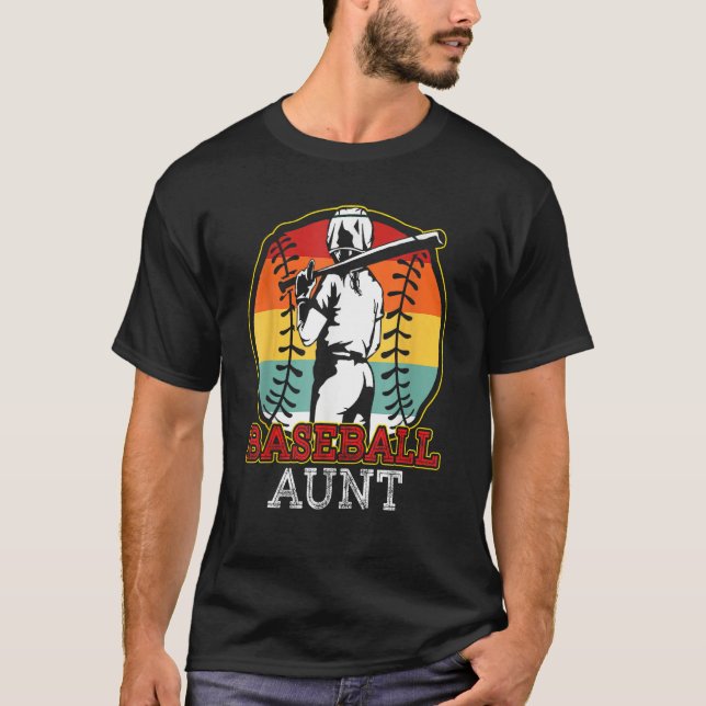Baseball Aunt Mom Softball Mother Team Sports  For T-Shirt (Front)