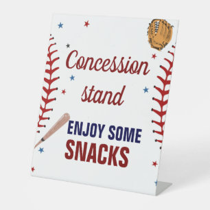 Baseball Baby Shower Concession Stand Sign Sports