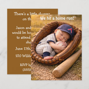 Baseball Baby Shower Digital Download Invitation