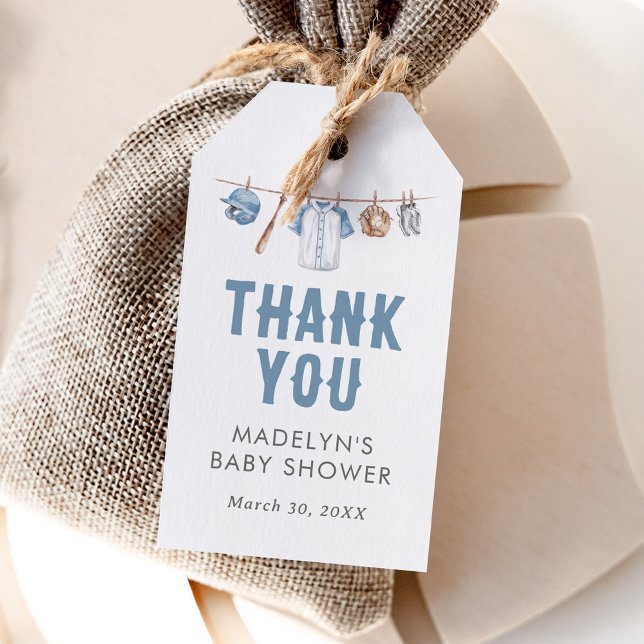 Baseball Baby Shower Favour Tag (Creator Uploaded)