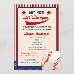 Baseball Baby Shower Invitation