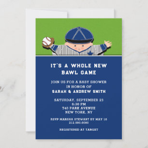 Baseball Baby Shower Invitations