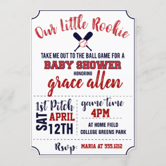 BASEBALL BABY SHOWER INVITE