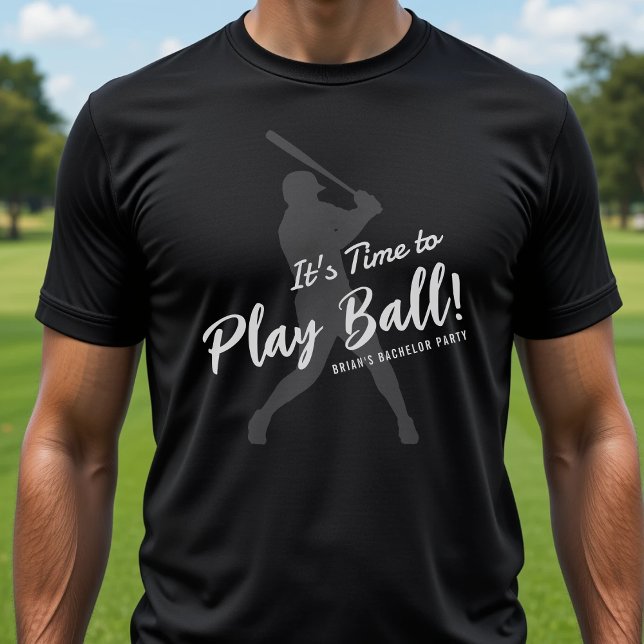 Baseball Bachelor Party It's Time to Play Ball T-Shirt (Creator Uploaded)