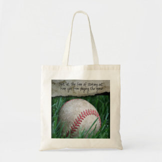 Baseball Bag with Quote