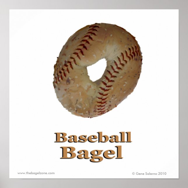 Baseball Bagel Poster (Front)