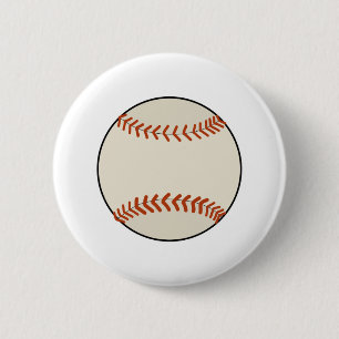 Baseball Ball 6 Cm Round Badge