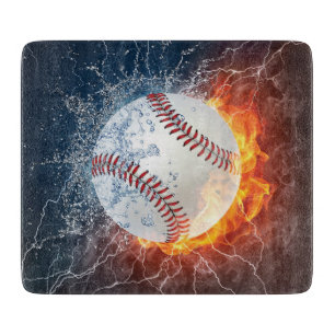 Baseball ball cutting board