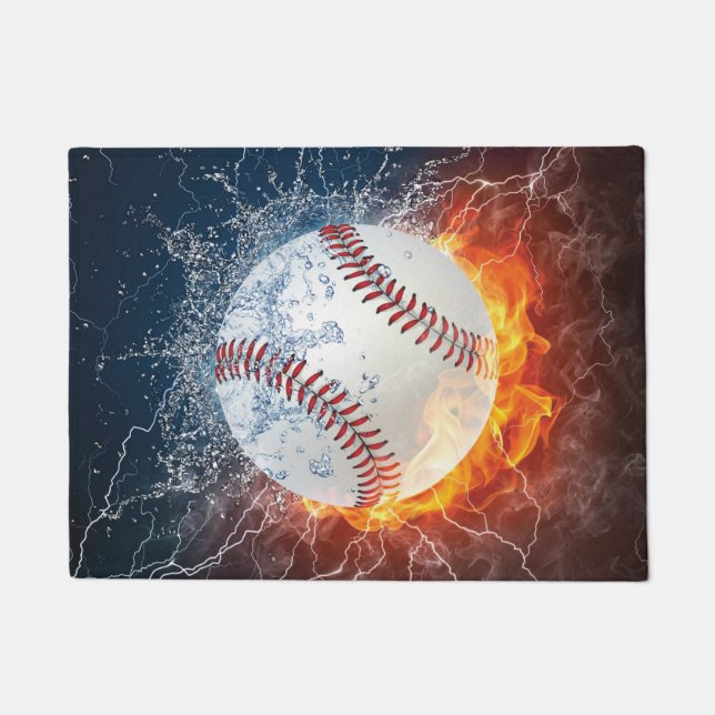 Baseball ball doormat (Front)