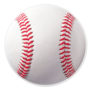 Baseball ball for sport fans - vertical ceramic knob