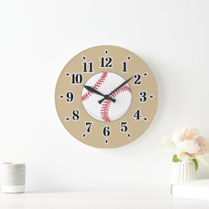 Baseball Ball Large Clock