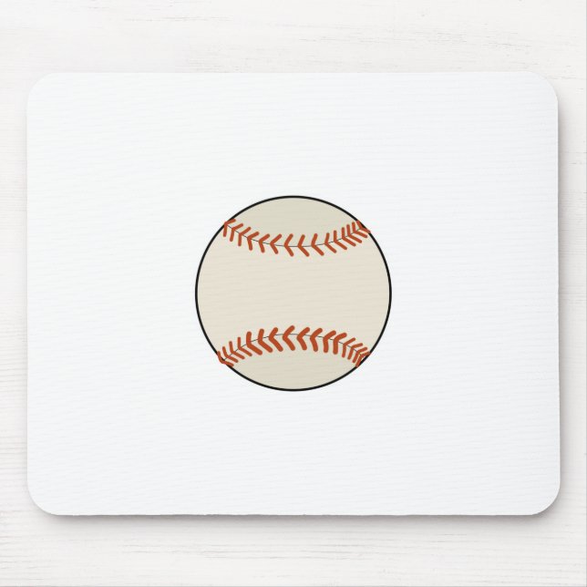Baseball Ball Mouse Pad (Front)