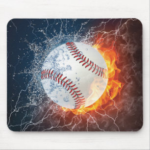 Baseball ball mouse pad