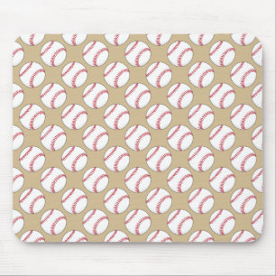 Baseball Ball Pattern Mouse Pad
