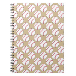 Baseball Ball Pattern Notebook