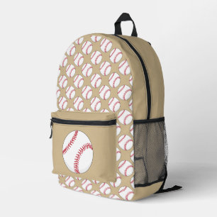 Baseball Ball Pattern Printed Backpack