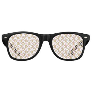 Baseball Ball Pattern Retro Sunglasses