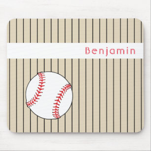 Baseball Ball Personalised Mouse Pad