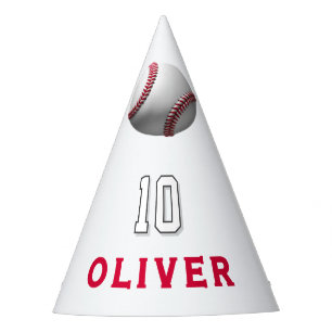Baseball Ball Player Themed Birthday Party Hat