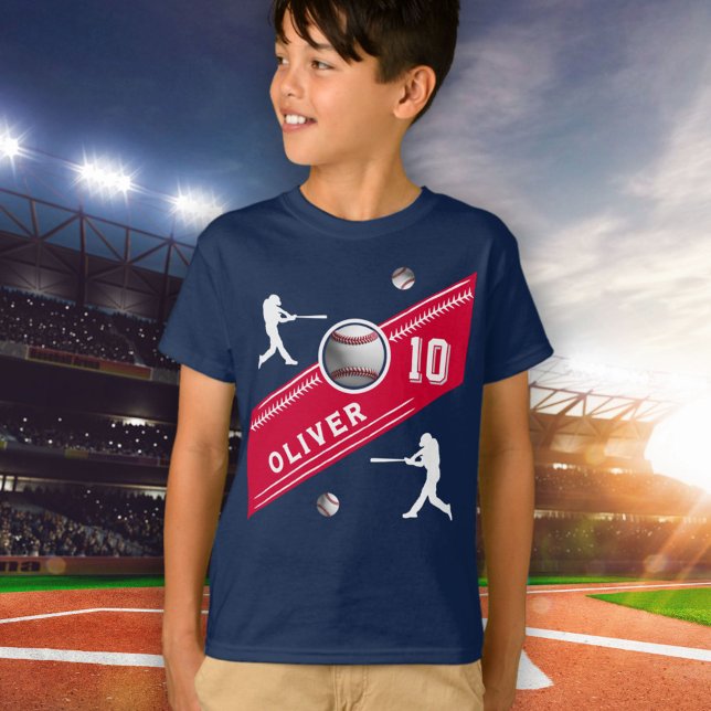 Baseball Ball Player Themed Birthday Party T-Shirt (Creator Uploaded)