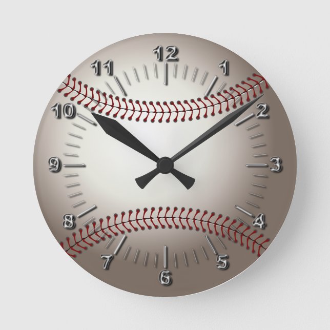 baseball (ball) round clock (Front)