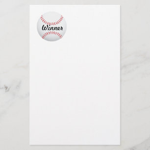 Baseball ball stationery