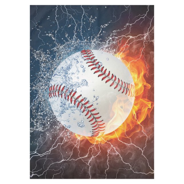 Baseball ball tablecloth (Front)