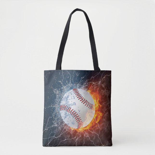 Baseball ball tote bag (Front)