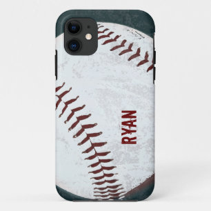 baseball ball vintage styled iPhone 11 case