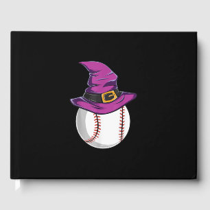Baseball Ball Witch Hat - Funny Halloween Costume Guest Book