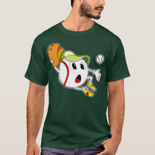 Baseball Ball With Baseball Glove  Cap  T-Shirt