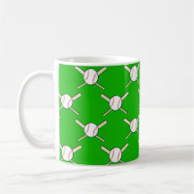 Baseball - Balls & Bats Seamless Pattern