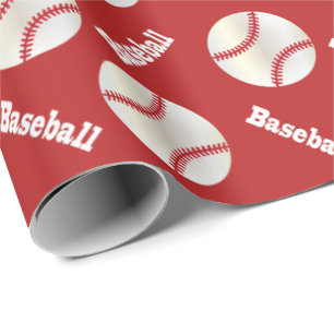 Baseball Balls DIY Background Colour Wrapping Paper