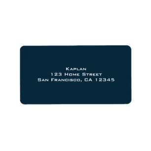 Baseball Bar Mitzvah Return Address Label
