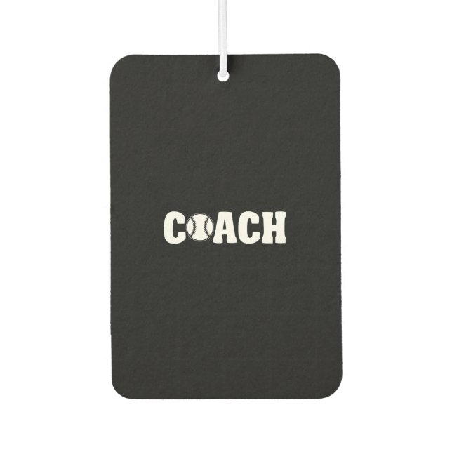 Baseball - Baseball Coach Car Air Freshener (Front)