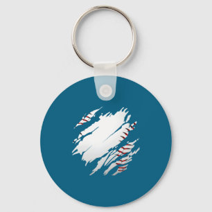 Baseball Baseball Design Key Ring