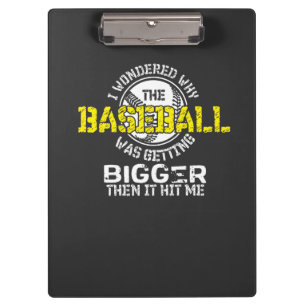 Baseball - Baseball Getting Bigger Clipboard