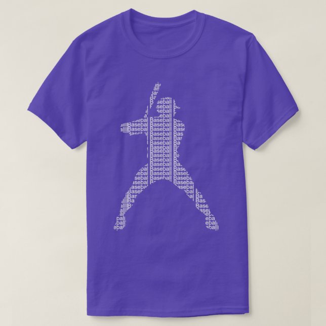 Baseball Baseballplayer Text Funnytee  T-Shirt (Design Front)