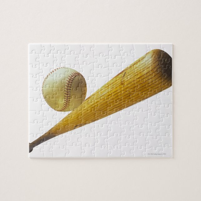 Baseball bat and ball jigsaw puzzle (Horizontal)