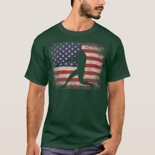 Baseball Bat Ball 4th Of July Christmas Gift Ameri T-Shirt