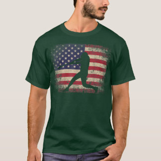 Baseball Bat Ball 4th Of July Christmas Gift Ameri T-Shirt