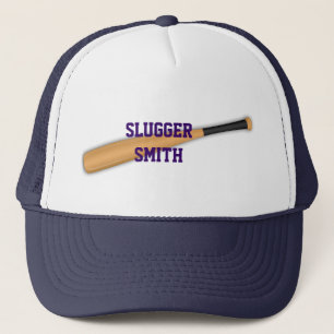 Baseball bat hat. trucker hat