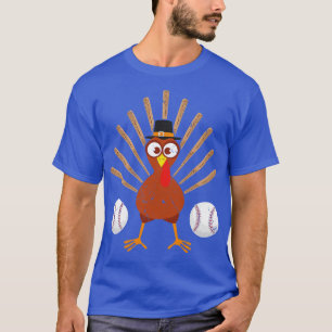 Baseball Bat Turkey Thanksgiving T-Shirt