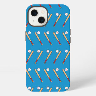 Baseball Bat with Ball Pattern iPhone 13 Case
