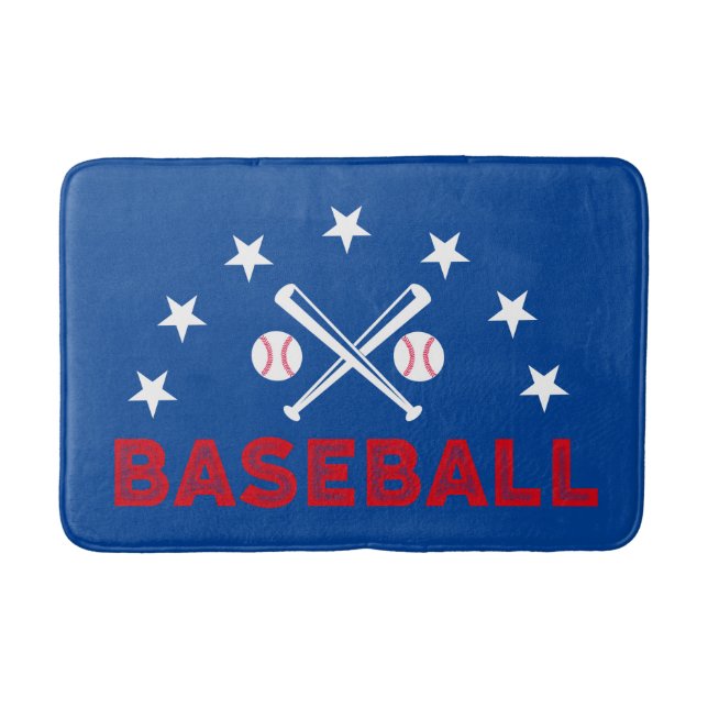 Baseball Bath Mat (Front)