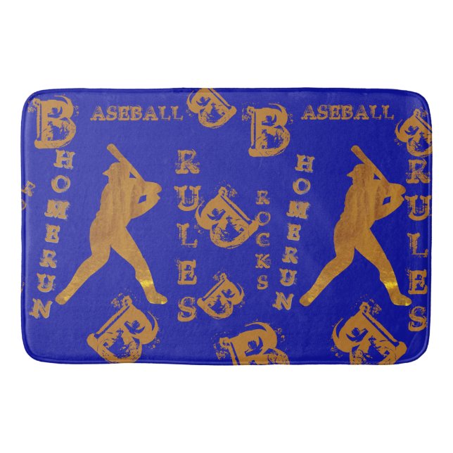 Baseball Bath Mat (Front)